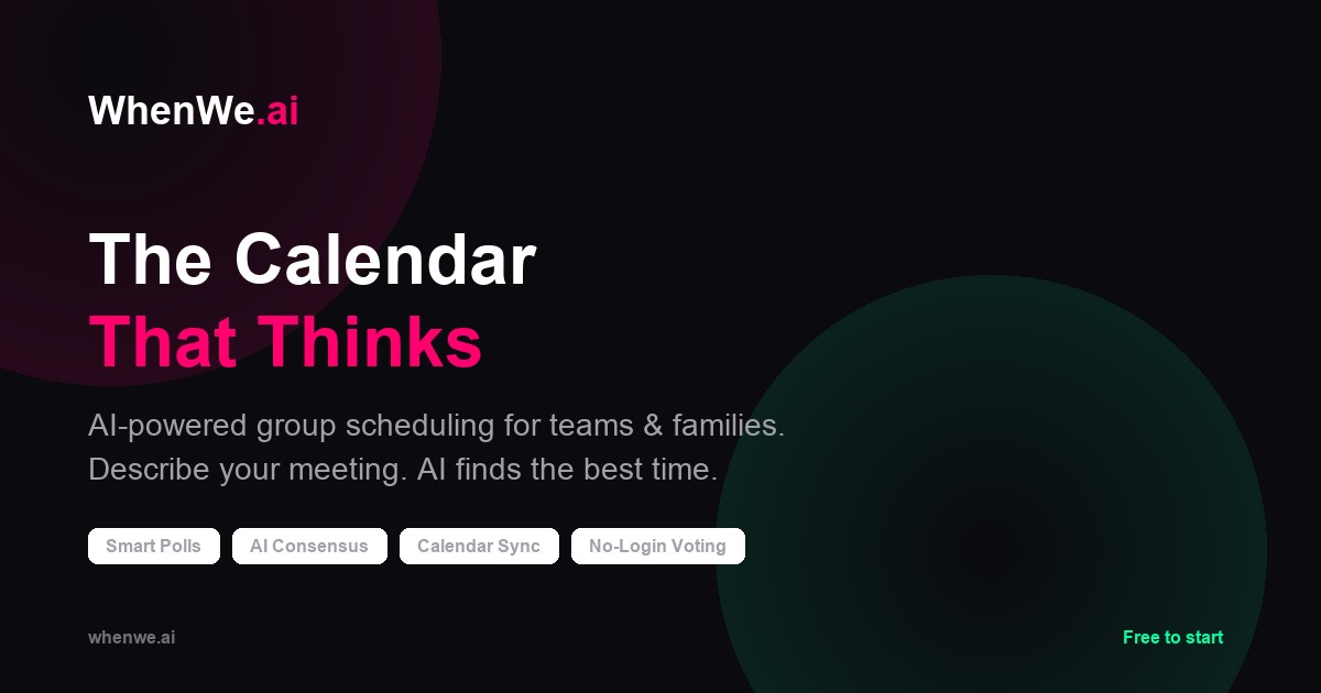 The 5 Best AI Scheduling Tools in 2026 (Compared) — WhenWe.ai